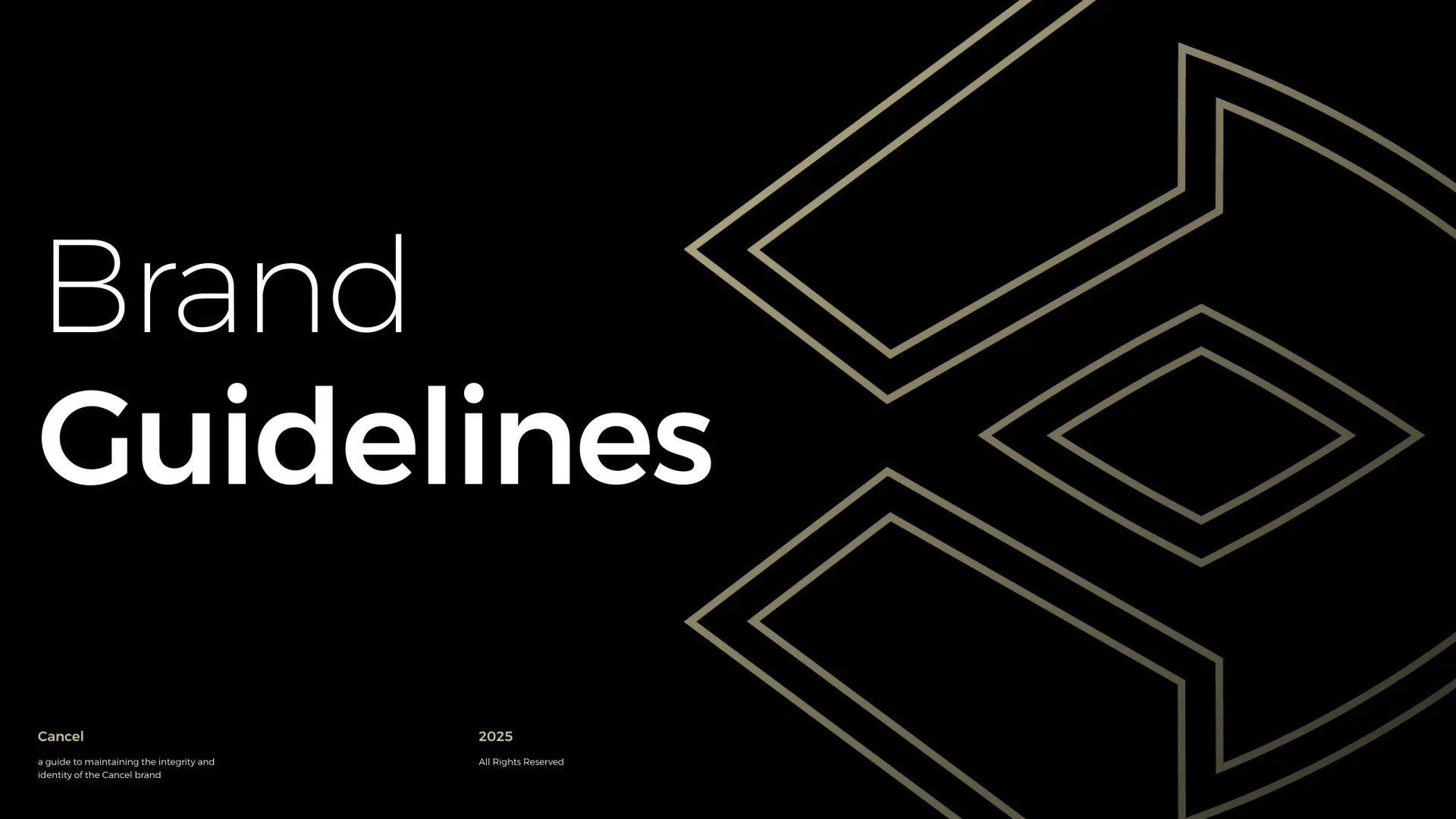 Cancel Brand Guidelines