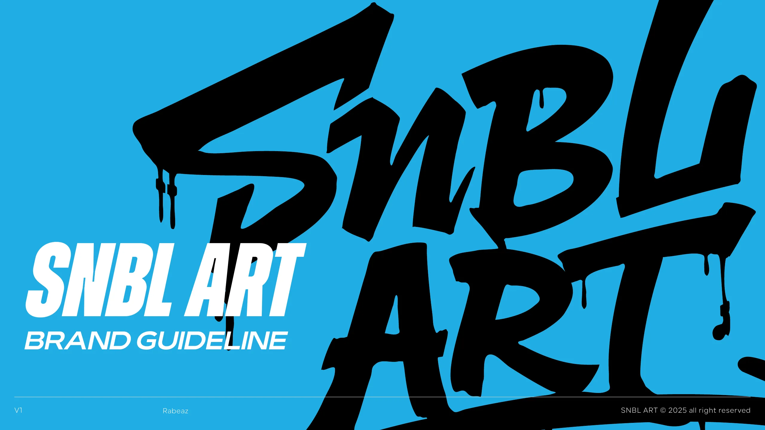 SNBL ART Brand Guideline — slide 1